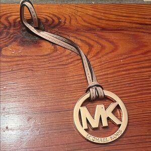 Michael Kors Tan and Gold bag charm